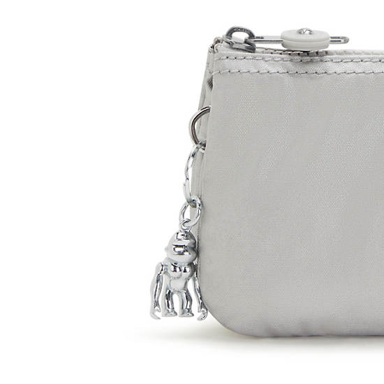 Sacs Kipling Creativity Large Metallic Pouch Beige | FR 1132PJ